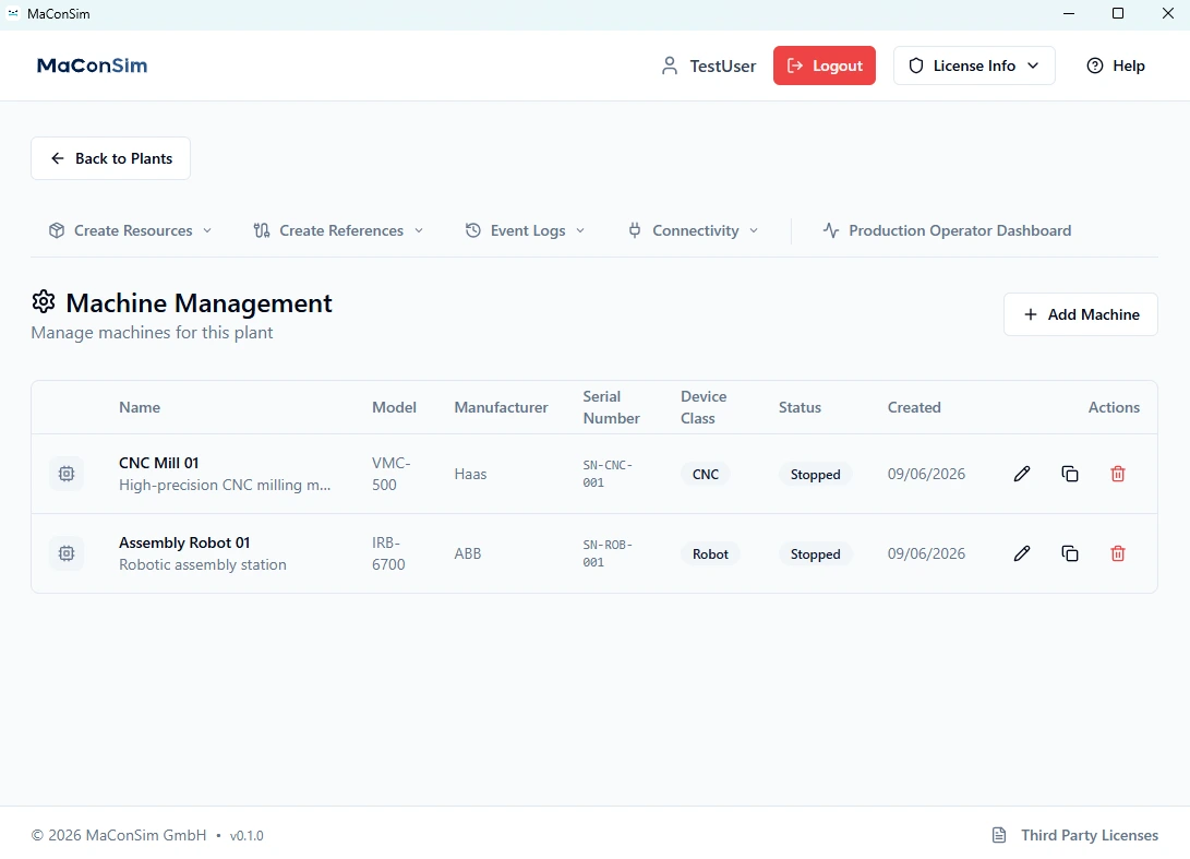 Machine Management